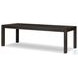 Noeline Cracked Smoked Black Veneer 116" Extendable Rectangular Dining Table