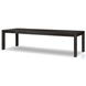 Noeline Cracked Smoked Black Veneer 116" Extendable Rectangular Dining Table