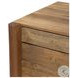 Reza Smoked Honey 70" Drawer Desk