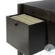 Reza Worn Black Parawood 70" Drawer Desk