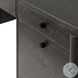 Reza Worn Black Parawood 70" Drawer Desk