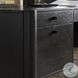 Reza Worn Black Parawood 70" Drawer Desk