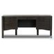 Reza Worn Black Parawood 70" Drawer Desk