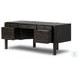 Reza Worn Black Parawood 70" Drawer Desk