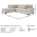 Aviemore Stone 2 Piece Sectional with LAF Chaise