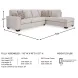 Aviemore Stone 2 Piece Sectional with RAF Chaise