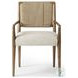 Rothler Alcala Wheat Performance Fabric Dining Armchair