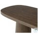 Valen Rustic Brown Oak Veneer 108" Oval Dining Table