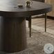Valen Rustic Brown Oak Veneer 108" Oval Dining Table