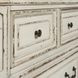 Magnolia Manor Antique White and Weathered Bark 7 Drawer Dresser with Mirror