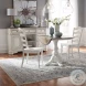 Magnolia Manor Antique White And Weathered Bark Extendable Drop Leaf Dining Table