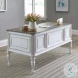 Magnolia Manor Antique White And Weathered Bark Writing Desk