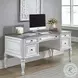 Magnolia Manor Antique White And Weathered Bark Writing Desk