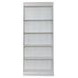 Magnolia Manor Antique White and Weathered Bark 72" Bookcase