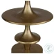 Flight Antique Brass Accent Table
