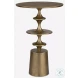 Flight Antique Brass Accent Table
