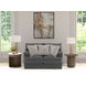 Tyson Slate Loveseat with Cuddler Cushions