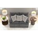 Tyson Slate Loveseat with Cuddler Cushions