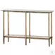 Tharion Bright Gold Leaf Console Table