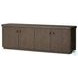 Valen Rustic Brown Oak Veneer 4 Door Sideboard