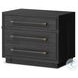 Adolfo Modern Black Ash 3 Drawer Nightstand