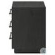 Adolfo Modern Black Ash 3 Drawer Nightstand