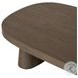 Valen Rustic Brown Oak Veneer Rectangular Coffee Table