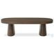 Valen Rustic Brown Oak Veneer Rectangular Coffee Table