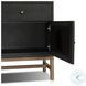 Fiona Black Raffia 5 Drawer Sideboard