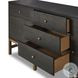 Fiona Black Raffia 5 Drawer Sideboard