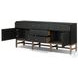 Fiona Black Raffia 5 Drawer Sideboard