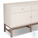 Fiona Ivory Painted Raffia 5 Drawer Sideboard