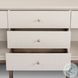 Fiona Ivory Painted Raffia 5 Drawer Sideboard