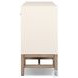Fiona Ivory Painted Raffia 5 Drawer Sideboard