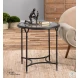 Samson Aged Black Side Table