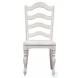 Magnolia Manor Antique White And Weathered Bark Ladder Back Side Chair Set Of 2