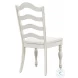 Magnolia Manor Antique White And Weathered Bark Ladder Back Side Chair Set Of 2