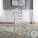 Magnolia Manor Antique White And Weathered Bark Ladder Back Side Chair Set Of 2