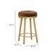 Oodle Bronze Performance Vegan Mohair Upholstered Counter Height Stool
