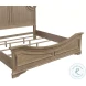 Camellia Manor Weathered Bisque Queen Panel Bed