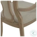 Magnolia Manor Weathered Bisque Splat Back Upholstered Arm Chair Set of 2