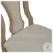Magnolia Manor Weathered Bisque Splat Back Upholstered Side Chair Set of 2