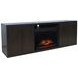 Laurel Creek Espresso 78" TV Stand with Electric Fireplace
