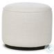 Sinclair Alessi Linen Outdoor Round Ottoman