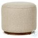 Sinclair Hayes Cream Outdoor Round Ottoman