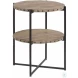 Kamau Black and Brown Accent Table