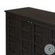 Alessio Smoked Black 4 Door Sideboard