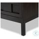 Alessio Smoked Black 4 Door Sideboard