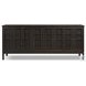 Alessio Smoked Black 4 Door Sideboard