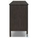 Alessio Smoked Black 4 Door Sideboard